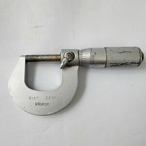 Mitutoyo Micrometer 0-1" Range .001" Accuracy Machinist Engineer Tool Made Japan